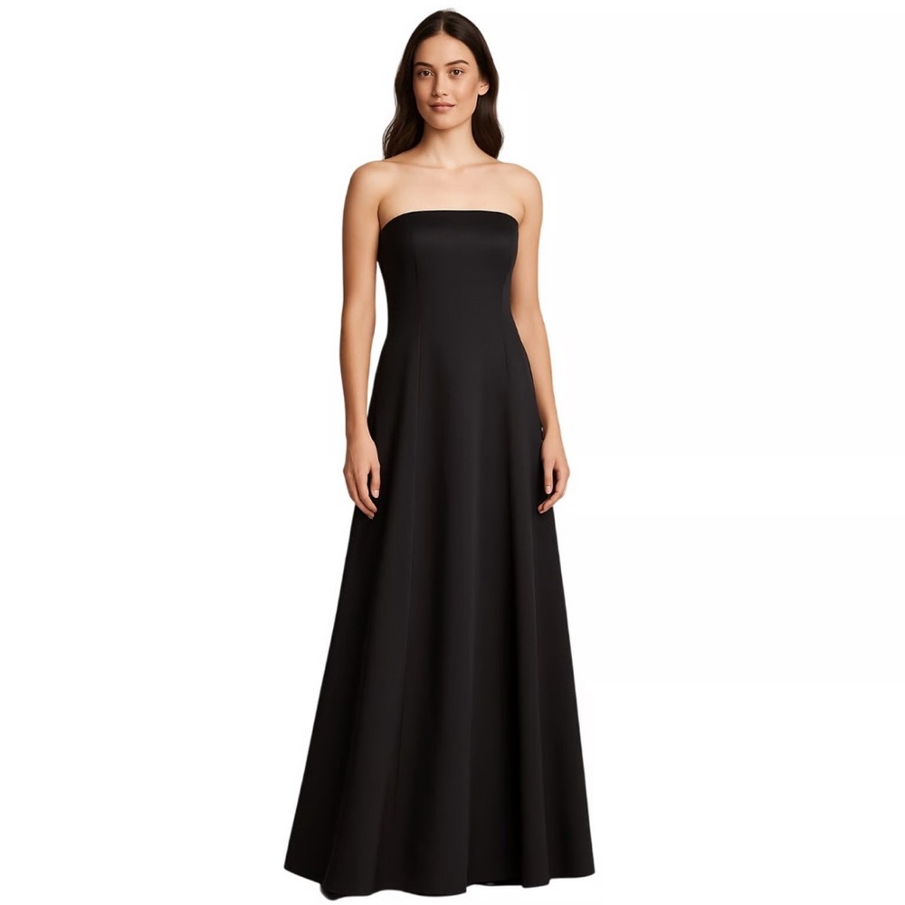 Ann Taylor Classic Black Strapless Formal Gown | NWT | Size 0P